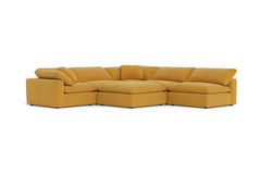 Westover 6pc Sectonal Sofa W/ Ottoman :: Leg Finish: Espresso