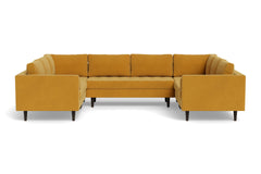 Sadie 5pc Sectional Sofa :: Leg Finish: Espresso