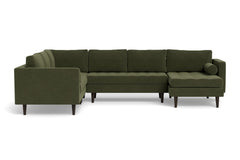 Sadie 4pc Sectional Sofa :: Leg Finish: Espresso / Configuration: RAF - Chaise on the Right