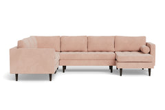 Sadie 4pc Sectional Sofa :: Leg Finish: Espresso / Configuration: RAF - Chaise on the Right