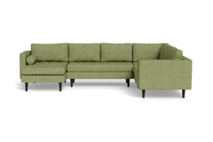 Sadie 4pc Sectional Sofa :: Leg Finish: Espresso / Configuration: LAF - Chaise on the Left