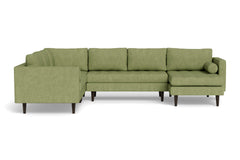 Sadie 4pc Sectional Sofa :: Leg Finish: Espresso / Configuration: RAF - Chaise on the Right