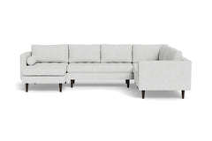 Sadie 4pc Sectional Sofa :: Leg Finish: Espresso / Configuration: LAF - Chaise on the Left