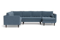 Sadie 4pc Sectional Sofa :: Leg Finish: Espresso / Configuration: RAF - Chaise on the Right