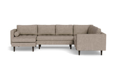 Sadie 4pc Sectional Sofa :: Leg Finish: Espresso / Configuration: LAF - Chaise on the Left