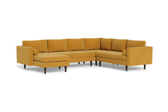 Sadie 4pc Sectional Sofa :: Leg Finish: Espresso / Configuration: LAF - Chaise on the Left