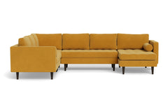 Sadie 4pc Sectional Sofa :: Leg Finish: Espresso / Configuration: RAF - Chaise on the Right