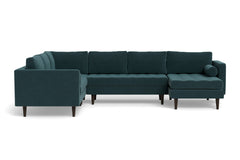 Sadie 4pc Sectional Sofa :: Leg Finish: Espresso / Configuration: RAF - Chaise on the Right