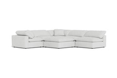 Westover 6pc Sectonal Sofa W/ Ottoman :: Leg Finish: Espresso