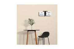 Flipping Out Text Clock by Cloudnola BLACK