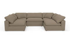 Westover 6pc Sectional Sofa :: Leg Finish: Espresso