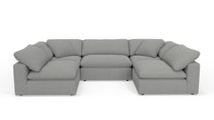 Westover 6pc Sectional Sofa :: Leg Finish: Espresso