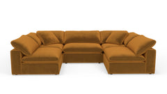 Westover 6pc Sectional Sofa :: Leg Finish: Espresso