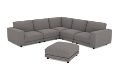 Conrad 6pc Modular Sectional Sofa with Ottoman