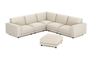 Conrad 6pc Modular Sectional Sofa with Ottoman