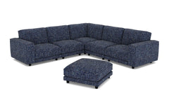 Conrad 6pc Modular Sectional Sofa with Ottoman