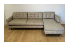 Lexington 2pc Sectional Sofa RAF in STRAW
