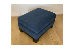 Logan Drive Ottoman in BLUE JEAN - 23x30