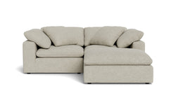 Westover 3pc Sectional Sofa W/ Ottoman :: Leg Finish: Espresso