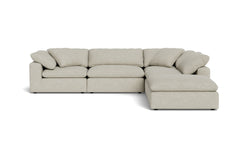 Westover 5pc Sectional Sofa W/ Ottoman :: Leg Finish: Espresso