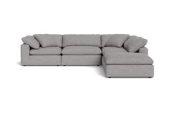 Westover 5pc Sectional Sofa W/ Ottoman :: Leg Finish: Espresso