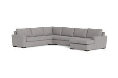 Maverick 4pc Sectional Sofa :: Leg Finish: Espresso / Configuration: RAF - Chaise on the Right