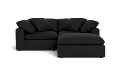 Westover 3pc Sectional Sofa W/ Ottoman :: Leg Finish: Espresso