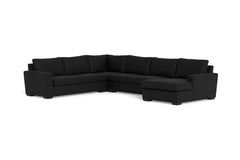 Maverick 4pc Sectional Sofa :: Leg Finish: Espresso / Configuration:RAF - Chaise on the Right