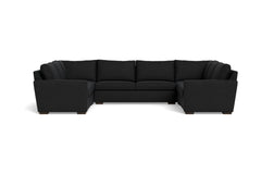 Maverick 5pc Sectional Sofa :: Leg Finish: Espresso