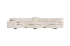 Westover 6pc Sectonal Sofa W/ Ottoman :: Leg Finish: Espresso