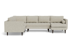 Sadie 4pc Sectional Sofa :: Leg Finish: Espresso / Configuration: RAF - Chaise on the Right