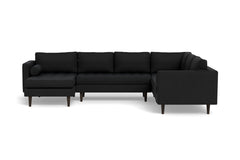 Sadie 4pc Sectional Sofa :: Leg Finish: Espresso / Configuration: LAF - Chaise on the Left