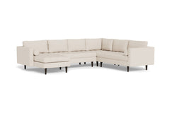 Sadie 4pc Sectional Sofa :: Leg Finish: Espresso / Configuration: LAF - Chaise on the Left