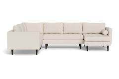 Sadie 4pc Sectional Sofa :: Leg Finish: Espresso / Configuration: RAF - Chaise on the Right