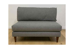 Magnolia Armless Loveseat in MOUNTAIN GREY
