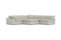Westover 6pc Sectonal Sofa W/ Ottoman :: Leg Finish: Espresso