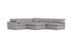 Westover 6pc Sectonal Sofa W/ Ottoman :: Leg Finish: Espresso