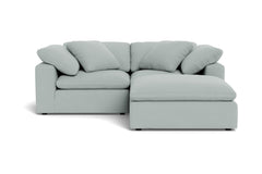Westover 3pc Sectional Sofa W/ Ottoman :: Leg Finish: Espresso