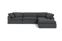 Westover 5pc Sectional Sofa W/ Ottoman :: Leg Finish: Espresso
