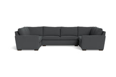 Maverick 5pc Sectional Sofa :: Leg Finish: Espresso