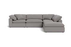 Westover 5pc Sectional Sofa W/ Ottoman :: Leg Finish: Espresso
