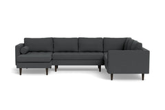 Sadie 4pc Sectional Sofa :: Leg Finish: Espresso / Configuration: LAF - Chaise on the Left
