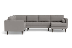 Sadie 4pc Sectional Sofa :: Leg Finish: Espresso / Configuration: RAF - Chaise on the Right