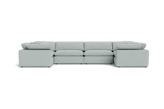 Westover 6pc Sectional Sofa :: Leg Finish: Espresso