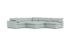 Westover 6pc Sectonal Sofa W/ Ottoman :: Leg Finish: Espresso