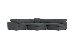 Westover 6pc Sectonal Sofa W/ Ottoman :: Leg Finish: Espresso