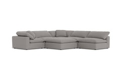 Westover 6pc Sectonal Sofa W/ Ottoman :: Leg Finish: Espresso