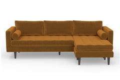 Sadie Reversible Chaise Sofa :: Leg Finish: Espresso