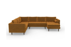 Sadie 4pc Sectional Sofa :: Leg Finish: Espresso / Configuration: RAF - Chaise on the Right