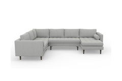 Sadie 4pc Sectional Sofa :: Leg Finish: Espresso / Configuration: RAF - Chaise on the Right